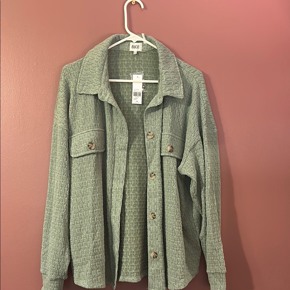 Bke Button Sweater Jacket.